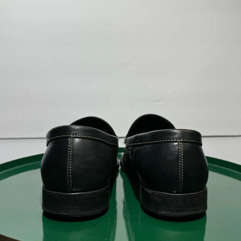 Cole Haan Country Black Leather Tasseled  Loafers 9.5M  C01943‎